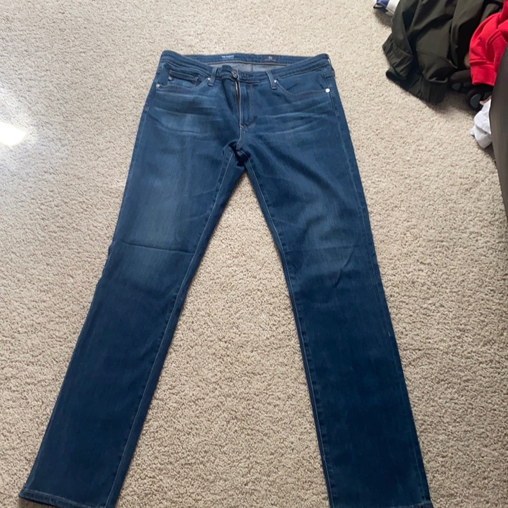AG dark wash denim jeans